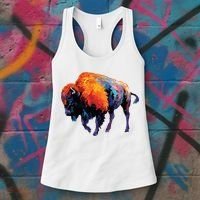 American Buffalo Buffalo American Bison Women's Tank Top thumb 3