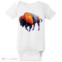 American Buffalo Buffalo American Bison Baby Bodysuit thumb 0