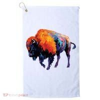 American Buffalo Buffalo American Bison Golf Towel thumb 0
