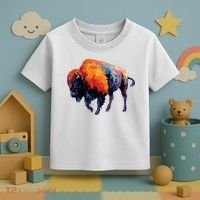 American Buffalo Buffalo American Bison Toddler T-Shirt thumb 3