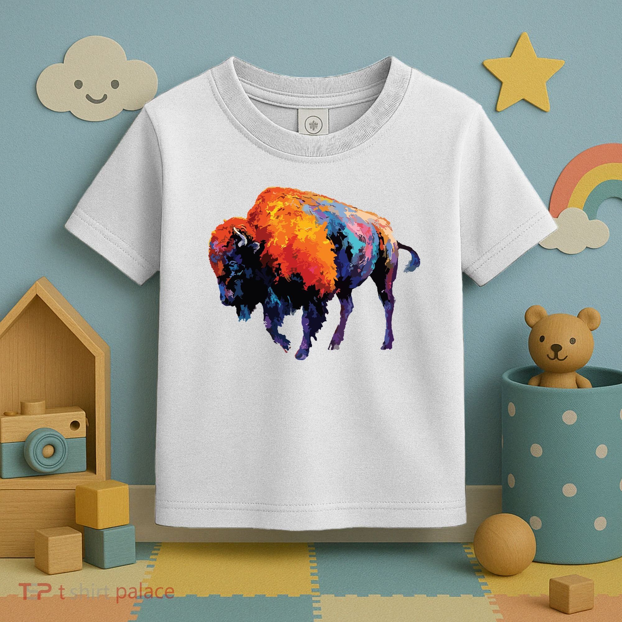 American Buffalo Buffalo American Bison Toddler T-Shirt