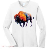American Buffalo Buffalo American Bison Women's Long Sleeve Shirt thumb 0