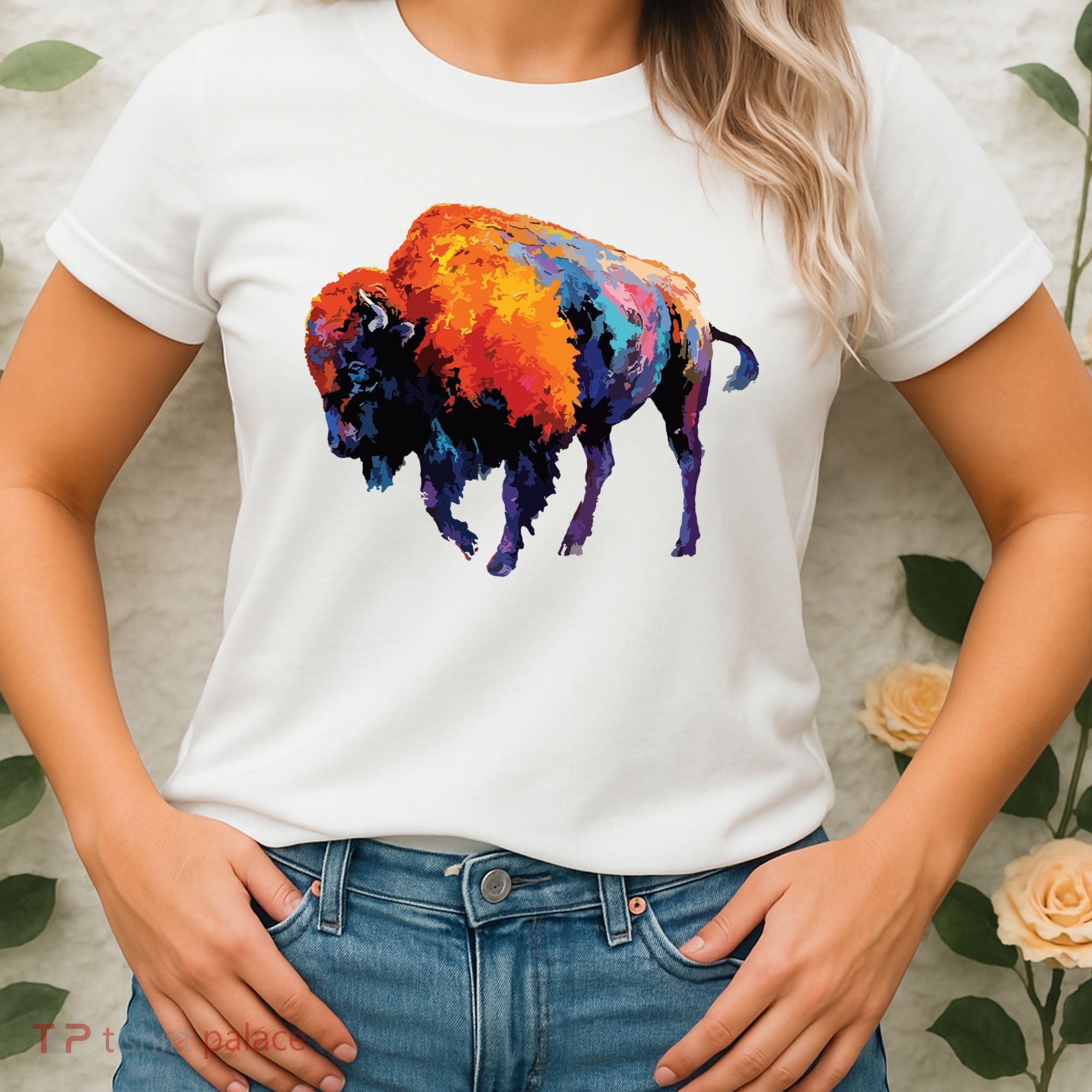 American Buffalo Buffalo American Bison Women's T-Shirt