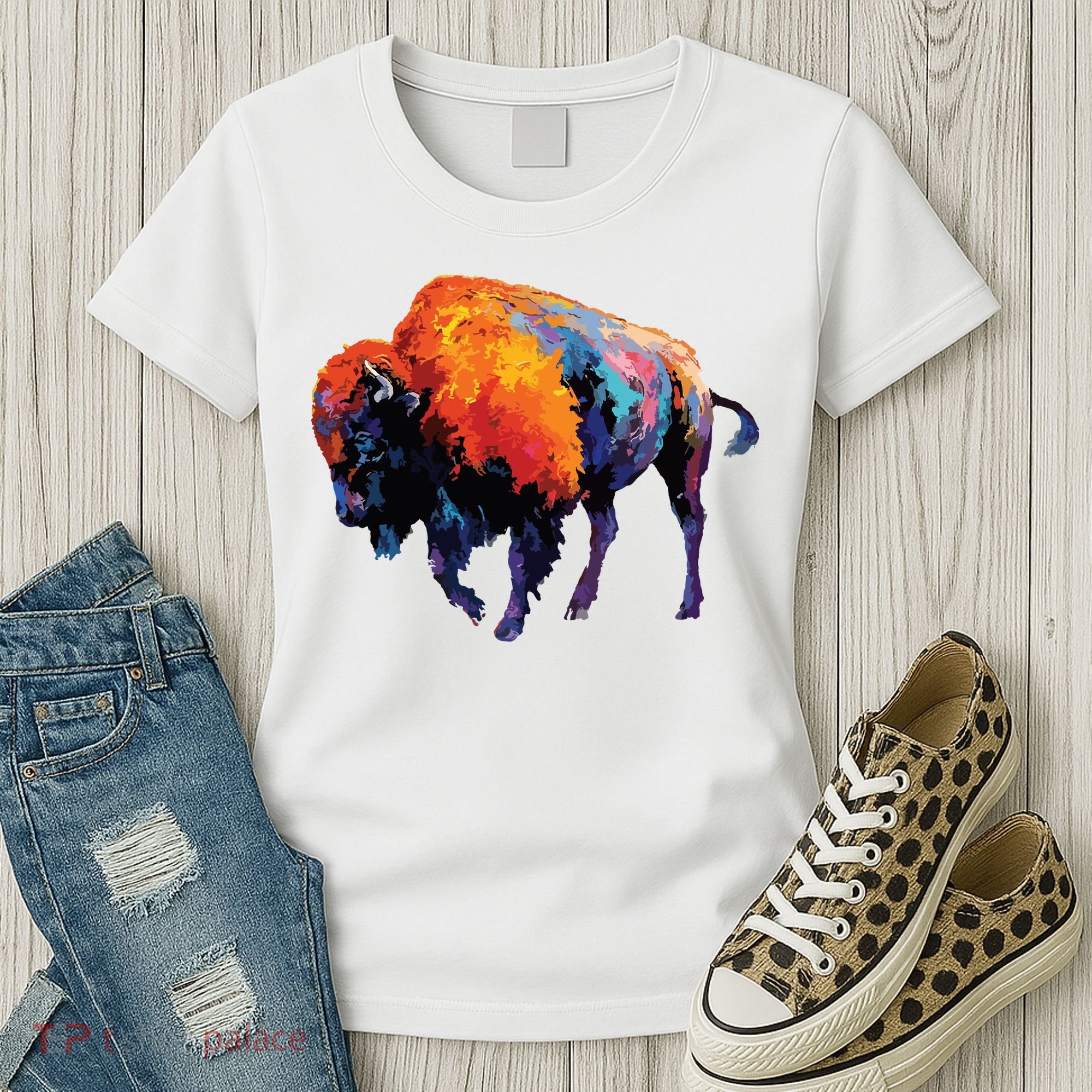 American Buffalo Buffalo American Bison Women's T-Shirt