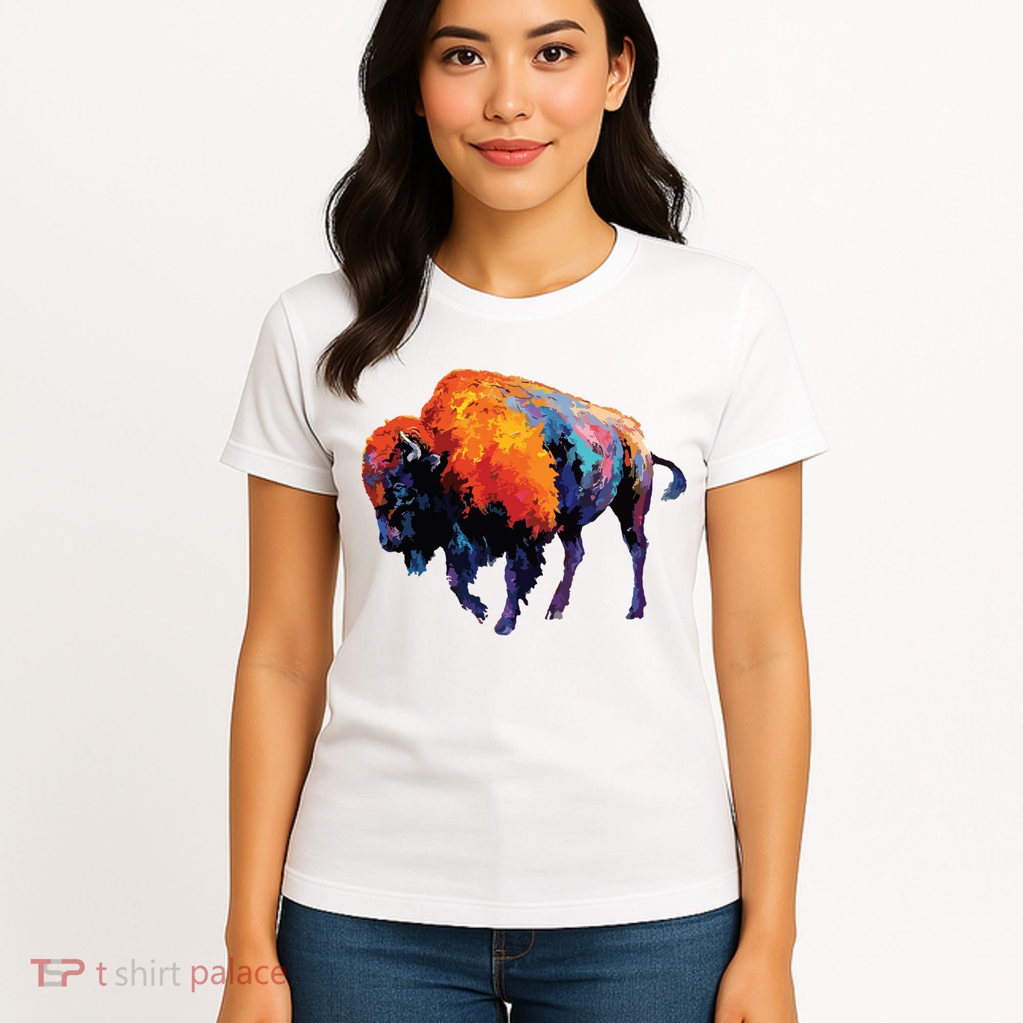 American Buffalo Buffalo American Bison Women's T-Shirt