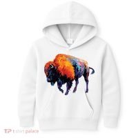 American Buffalo Buffalo American Bison Kids Hoodie thumb 0