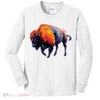 American Buffalo Buffalo American Bison Kids Long Sleeve Shirt thumb 0