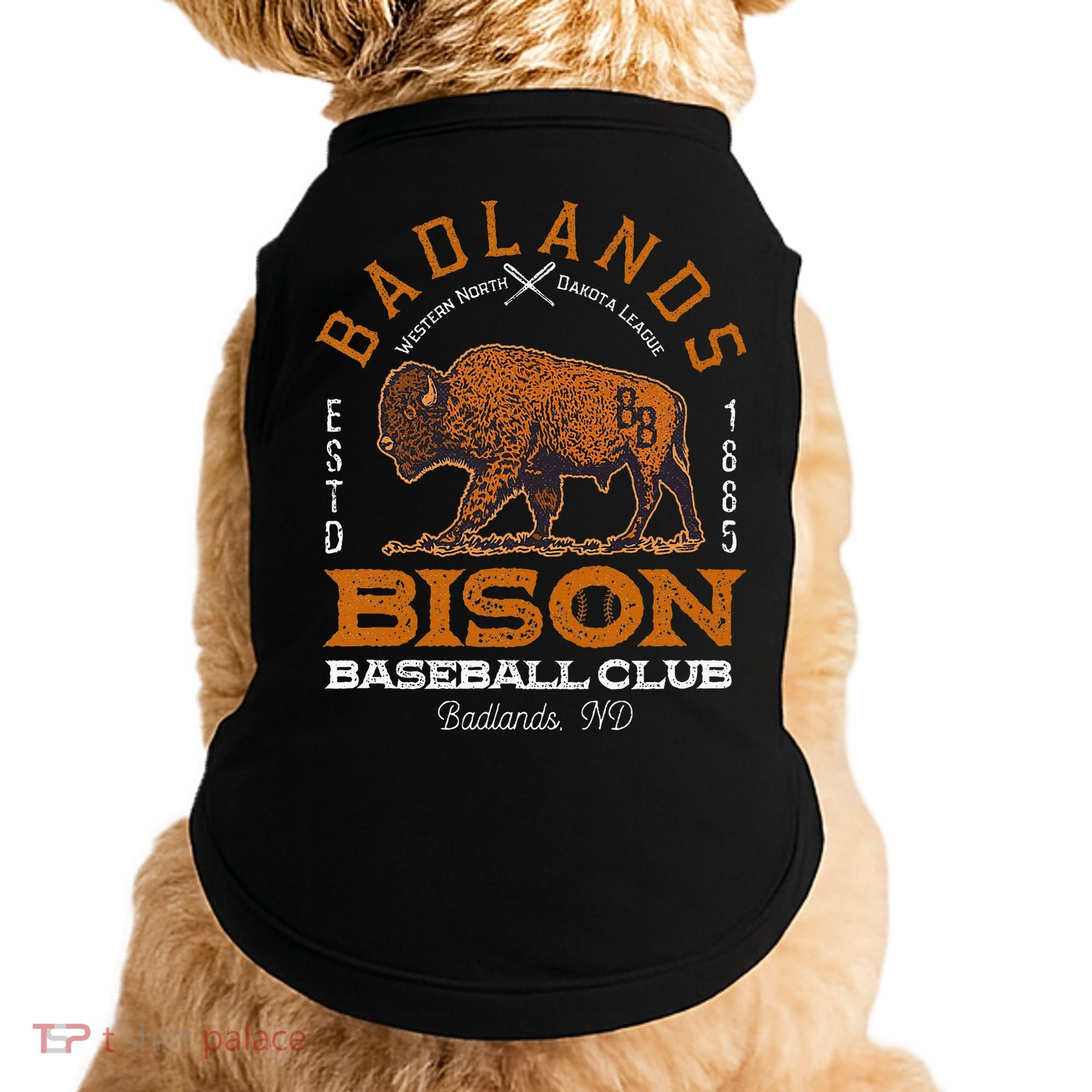 American Bison Baseball Retro Minor League Baseball Team Doggie Tank