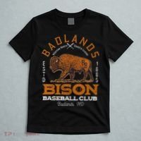 American Bison Baseball Retro Minor League Baseball Team T-Shirt thumb 5