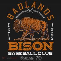 American Bison Baseball Retro Minor League Baseball Team T-Shirt thumb 7