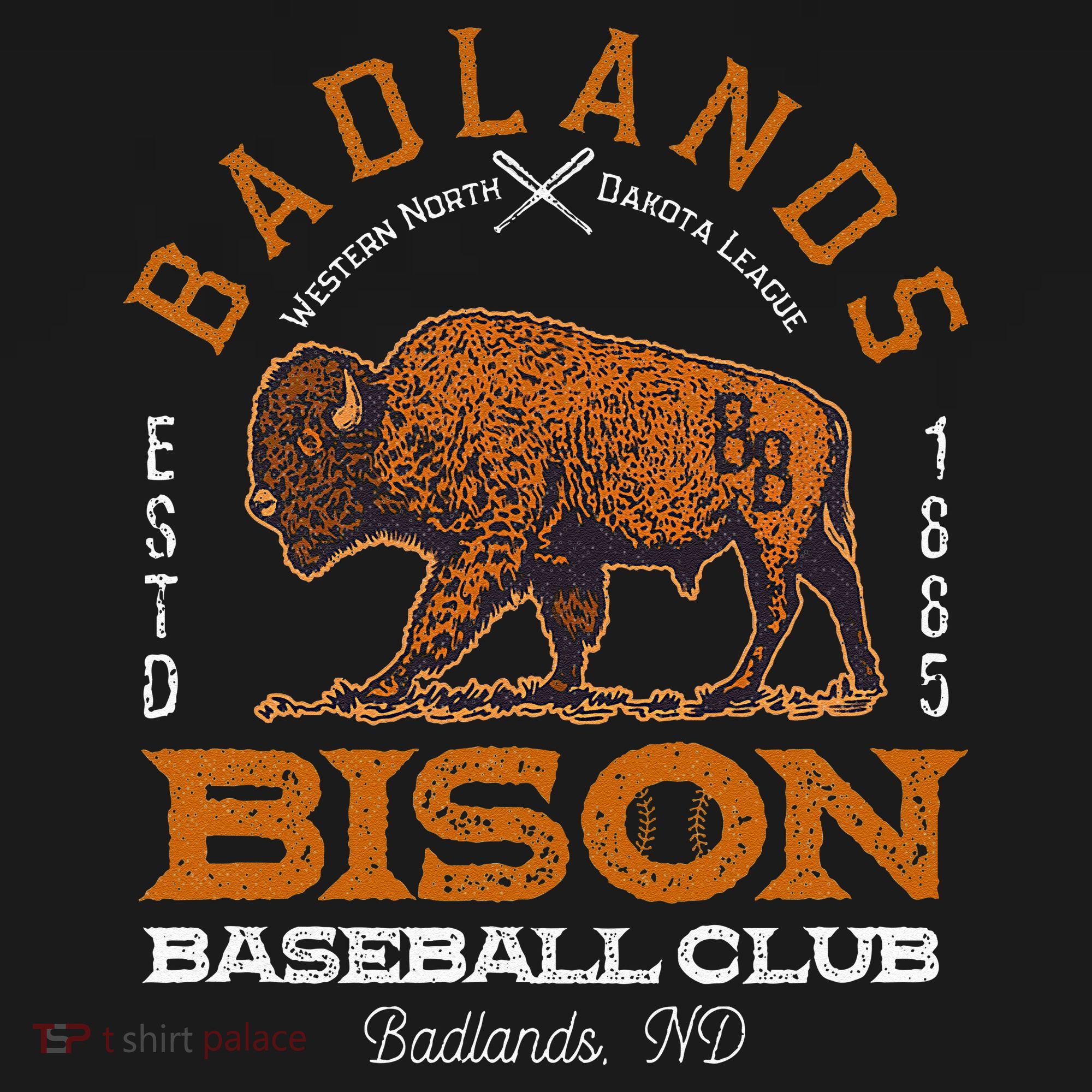 American Bison Baseball Retro Minor League Baseball Team Mousepad