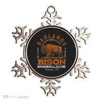 American Bison Baseball Retro Minor League Baseball Team Ornament thumb 0