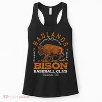 American Bison Baseball Retro Minor League Baseball Team Women's Tank Top thumb 0