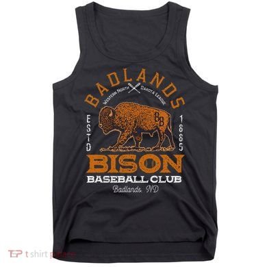 American Bison Baseball Retro Minor League Baseball Team Tank Top