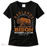 American Bison Baseball Retro Minor League Baseball Team Women's T-Shirt thumb 0