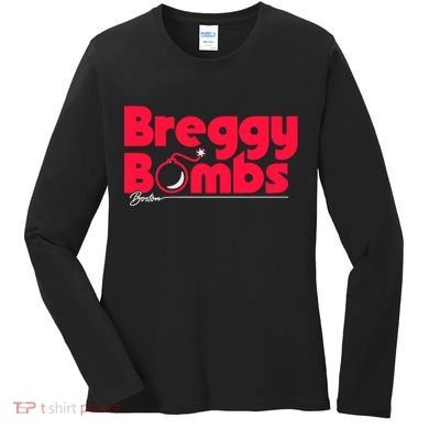 Alex Bregman Boston Baseball Breggy Bombs Women's Long Sleeve Shirt