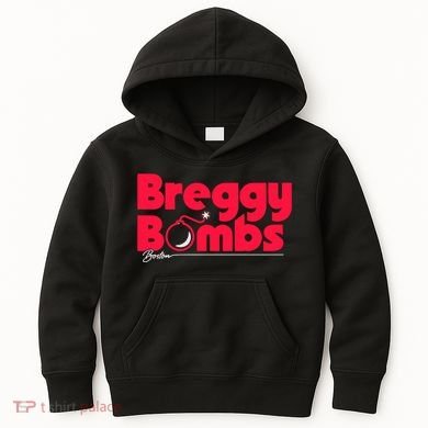 Alex Bregman Boston Baseball Breggy Bombs Kids Hoodie