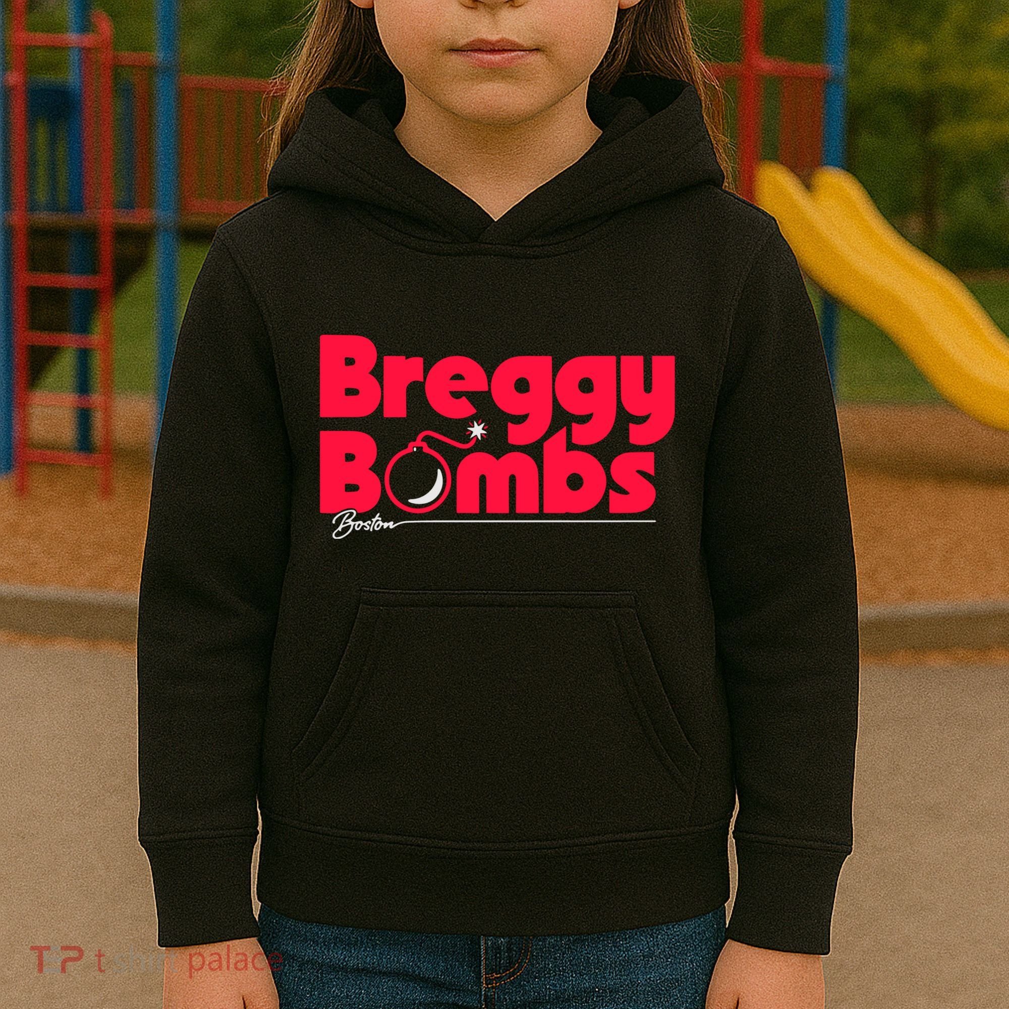 Alex Bregman Boston Baseball Breggy Bombs Kids Hoodie
