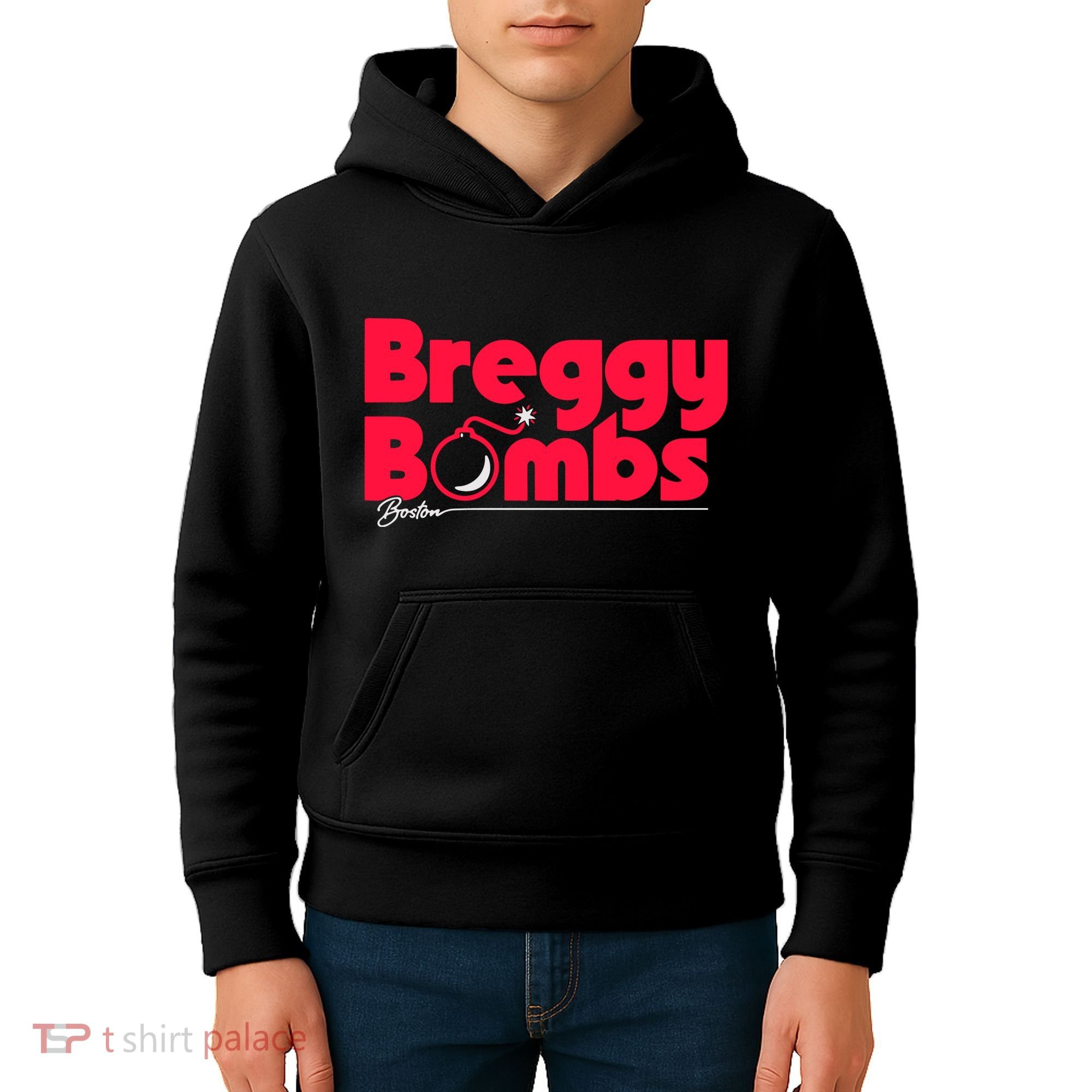 Alex Bregman Boston Baseball Breggy Bombs Kids Hoodie