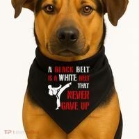 A Black Belt Is A White Belt That Never Gave Up Karate MMA USA-Made Doggie Bandana thumb 1