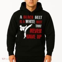 A Black Belt Is A White Belt That Never Gave Up Karate MMA Hoodie thumb 2