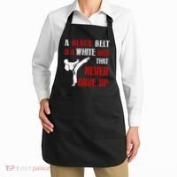 A Black Belt Is A White Belt That Never Gave Up Karate MMA Apron thumb 2