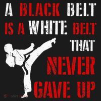 A Black Belt Is A White Belt That Never Gave Up Karate MMA Women's Hoodie thumb 2