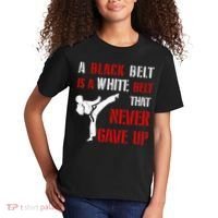 A Black Belt Is A White Belt That Never Gave Up Karate MMA Kids T-Shirt thumb 2