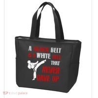 A Black Belt Is A White Belt That Never Gave Up Karate MMA Tote Bag thumb 3