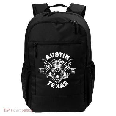 Austin Bat Bat City Texas Tx Est Established 1839 Design Backpack