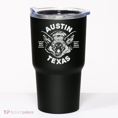 Austin Bat Bat City Texas Tx Est Established 1839 Design Tumbler
