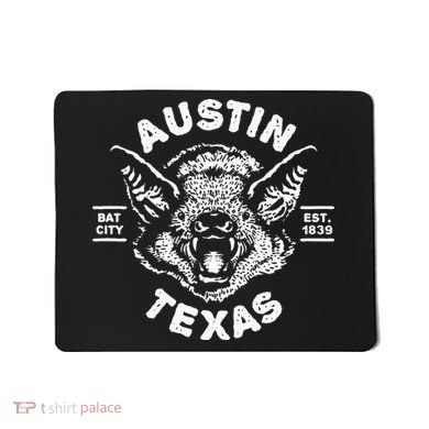 Austin Bat Bat City Texas Tx Est Established 1839 Design Mousepad