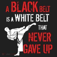 A Black Belt Is A White Belt That Never Gave Up Karate Gift Tumbler thumb 3