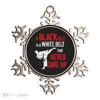 A Black Belt Is A White Belt That Never Gave Up Karate Gift Ornament thumb 0