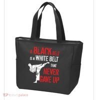 A Black Belt Is A White Belt That Never Gave Up Karate Gift Tote Bag thumb 3