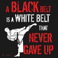 A Black Belt Is A White Belt That Never Gave Up Karate Gift Tote Bag thumb 4