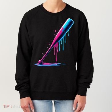 Aesthetic Baseball Bat Drip Women's Sweatshirt
