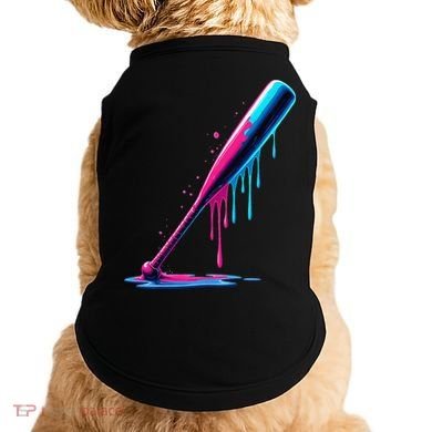 Aesthetic Baseball Bat Drip Doggie Tank