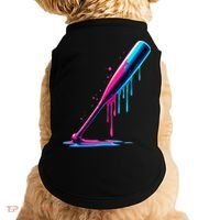 Aesthetic Baseball Bat Drip Doggie Tank thumb 0