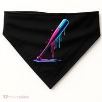 Aesthetic Baseball Bat Drip USA-Made Doggie Bandana thumb 0