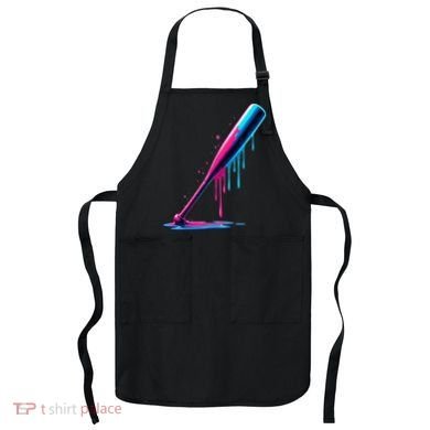 Aesthetic Baseball Bat Drip Apron