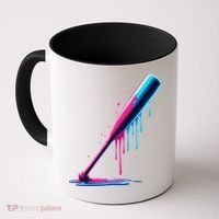 Aesthetic Baseball Bat Drip Coffee Mug thumb 0