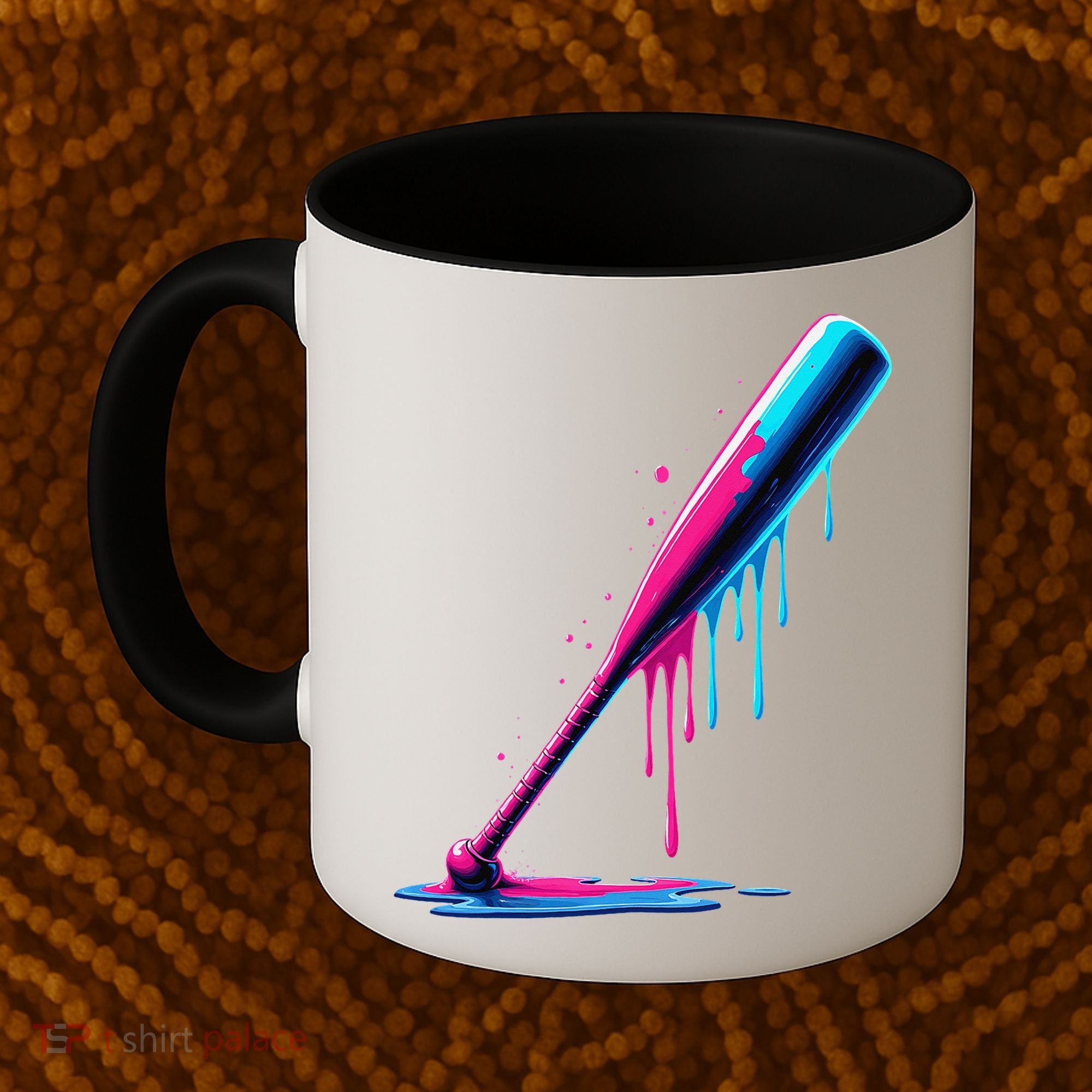 Aesthetic Baseball Bat Drip Coffee Mug