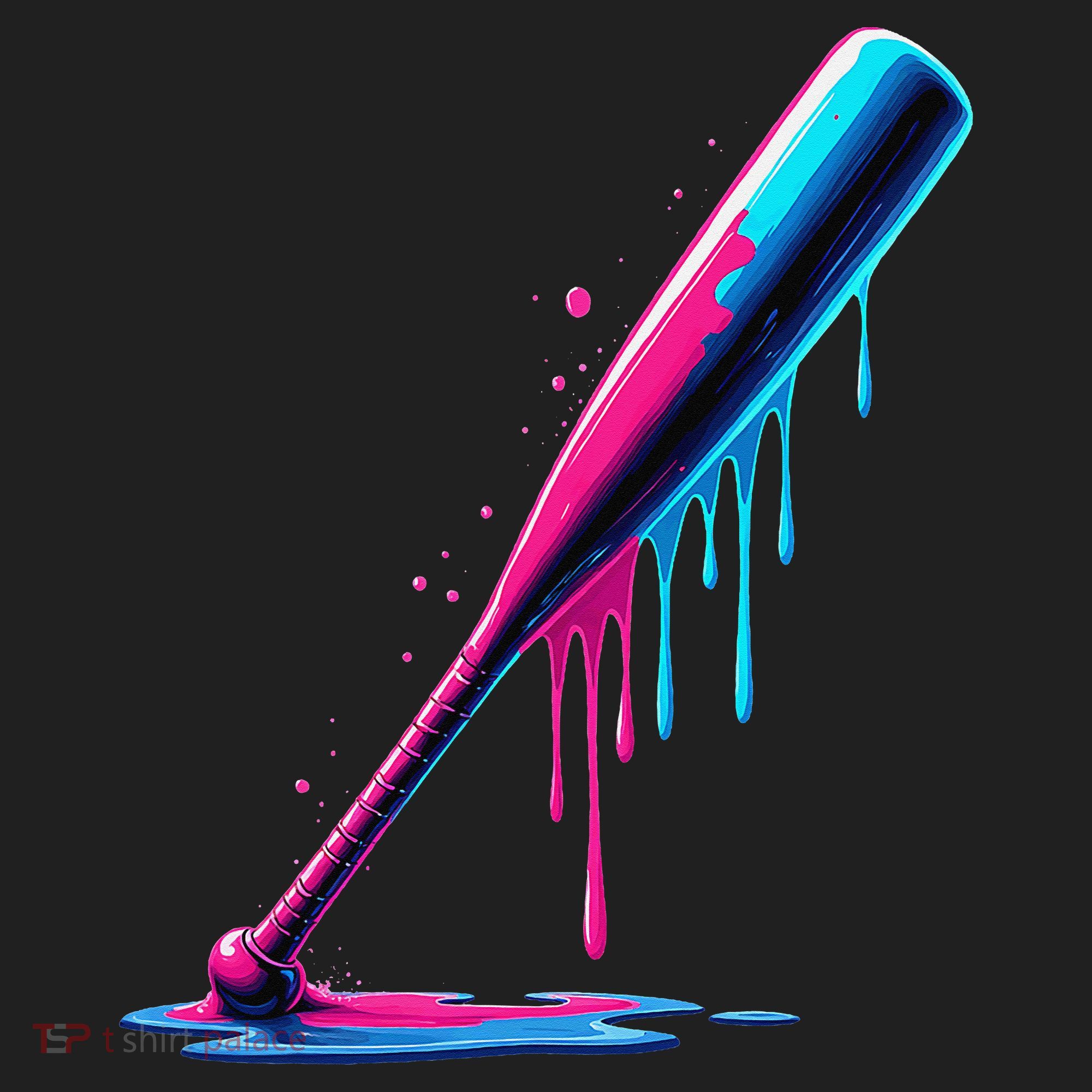 Aesthetic Baseball Bat Drip Beanie