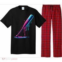 Aesthetic Baseball Bat Drip Pajama Set thumb 0