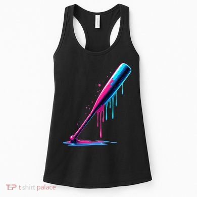 Aesthetic Baseball Bat Drip Women's Tank Top