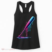 Aesthetic Baseball Bat Drip Women's Tank Top thumb 0