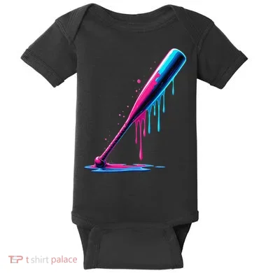 Aesthetic Baseball Bat Drip Baby Bodysuit