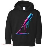 Aesthetic Baseball Bat Drip Toddler Hoodie thumb 0