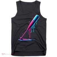 Aesthetic Baseball Bat Drip Tank Top thumb 0